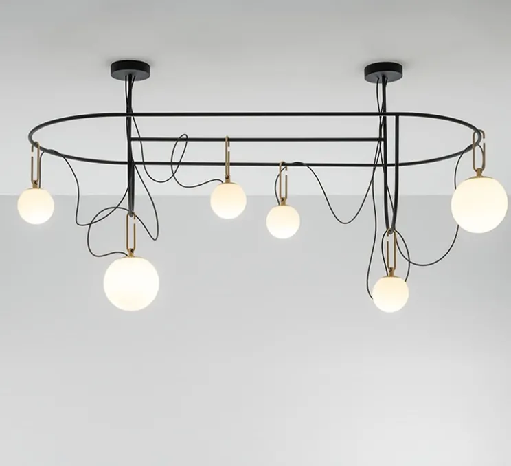Suspension, Nh S5 Elliptic, noir, L169cm, H98cm - Artemide