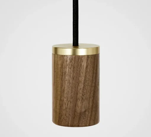 Suspension*Tala Suspension, Nine pendant + Voronoi II, noyer, 2200K, 150lm, dim, Ø5cm, H500cm maximum- bois, noyer