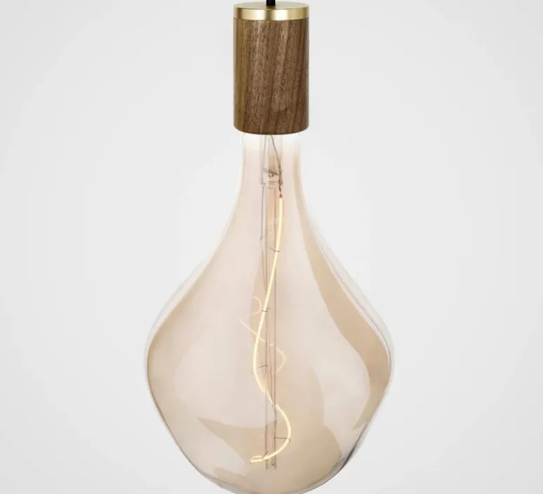 Suspension*Tala Suspension, Nine pendant + Voronoi II, noyer, 2200K, 150lm, dim, Ø5cm, H500cm maximum- bois, noyer