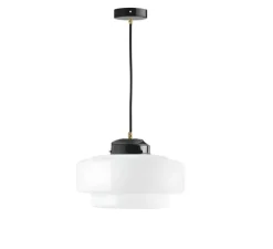 Suspension*Zangra Suspension, , Ø30cm, H10cm - noir et blanc