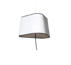 Suspension*DesignHeure Suspension nomade, Grand Nuage, , Ø43cm - blanc, noir