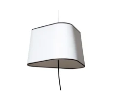 Suspension*DesignHeure Suspension nomade, Petit Nuage, , Ø24cm - blanc, noir