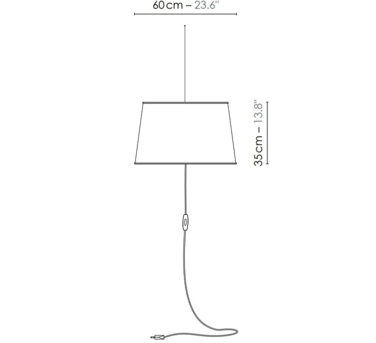 Suspension nomade, XL Nuage, beige satiné, or, Ø60cm, H35cm - Designheure