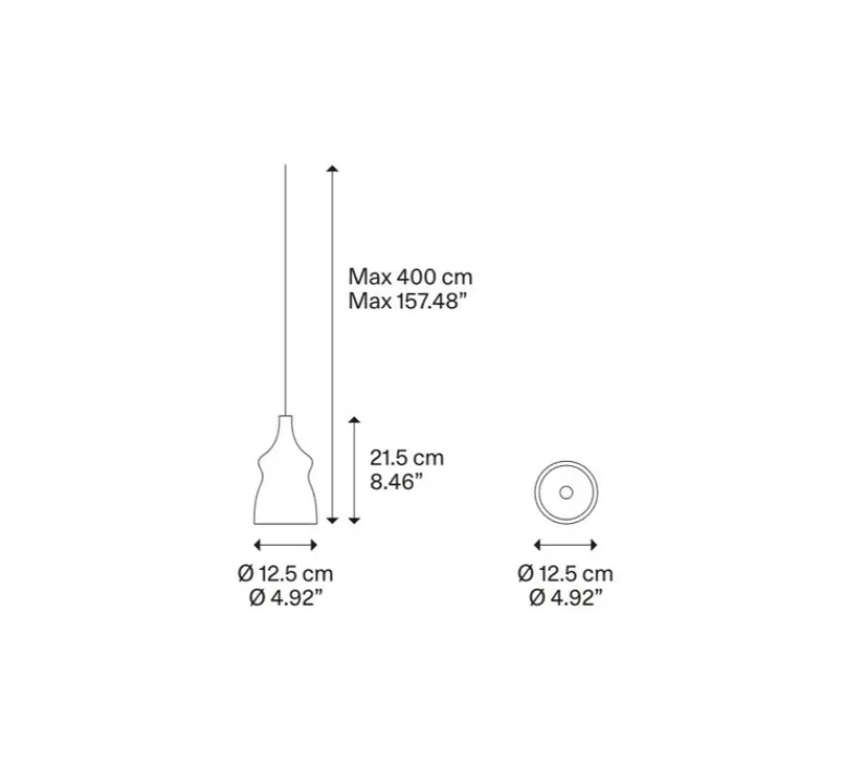 Suspension*Lodes Suspension, Nostalgia small sans rosace, chrome & fumé, LED, dim, 2700K, 1280 lm, Ø12,5cm, H21,5cm - chrome & fumé