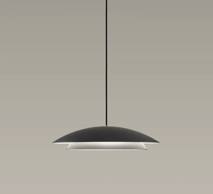 Suspension, Noway, noir, LED, dim, 2700k, 618 lm, Ø35cm, H8cm - LEDs C4