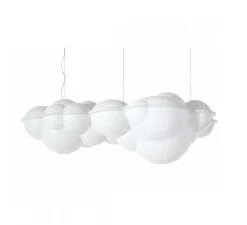 Suspension*Nemo Lighting Suspension, Nuvola minor, , LED, 2700k, 8000lm, L100cm, H37cm - blanc
