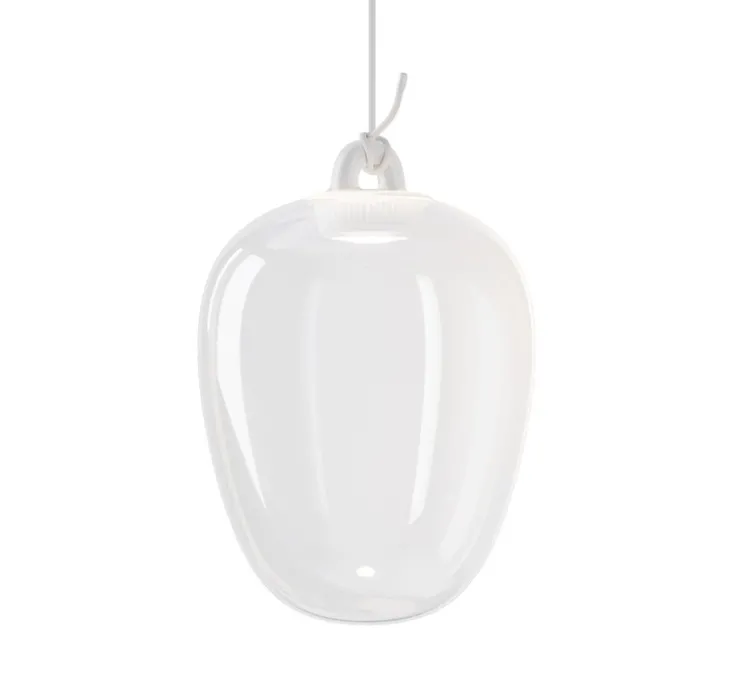 Suspension, Oblo Medium sans rosace, transparent, LED, dim, 2700K, 1280 lm, Ø20,6cm, H29,6cm - Lodes