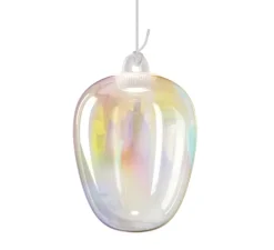 Suspension*Lodes Suspension, Oblo Medium sans rosace, , LED, dim, 2700K, 1280 lm, Ø20,6cm, H29,6cm - arc-en-ciel