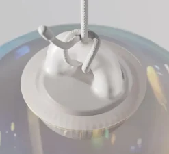 Suspension*Lodes Suspension, Oblo Medium sans rosace, , LED, dim, 2700K, 1280 lm, Ø20,6cm, H29,6cm - arc-en-ciel