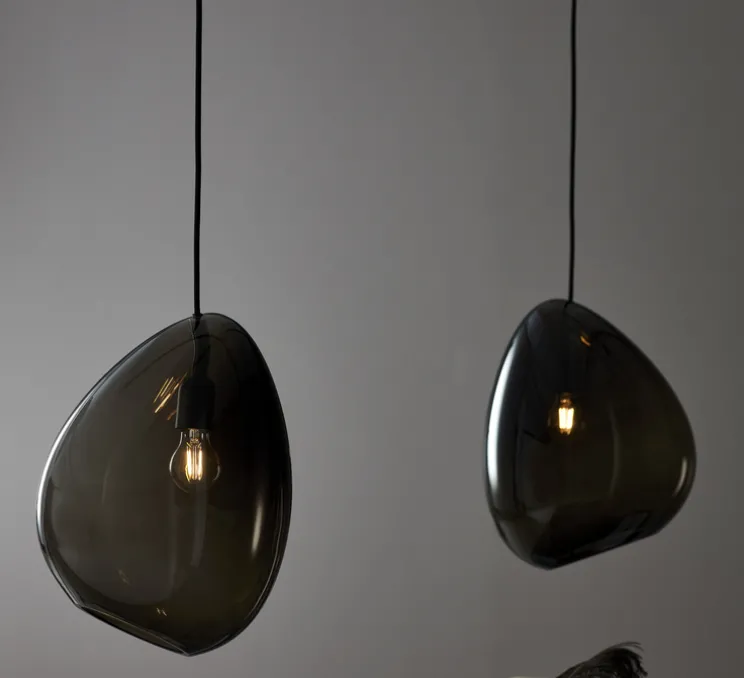 Suspension, Océan, gris fumé, Ø31,7cm, H39,6cm - Belid