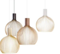 Suspension*Secto Design Suspension, Octo 4240, , LED, 3000K, 1060lm, Ø54cm, H68cm - bouleau