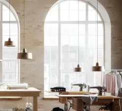 Suspension*Il Fanale Suspension, Officina 268.06.FF, , Ø40cm, H25,5cm - fer antique