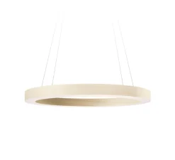 Suspension*LZF Suspension, Oh! Line, , LED, 3000K, 2057lm, Ø60cm, H5cm - blanc ivoire