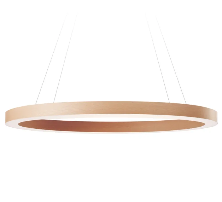Suspension*LZF Suspension, Oh! Line, , LED, 3000K, 2743lm, Ø80cm, H5cm - hêtre naturel