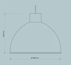 Suspension*Easy Light by Carpyen Suspension, Olot, , Ø58,5cm, H45,2cm - bauxite et bois
