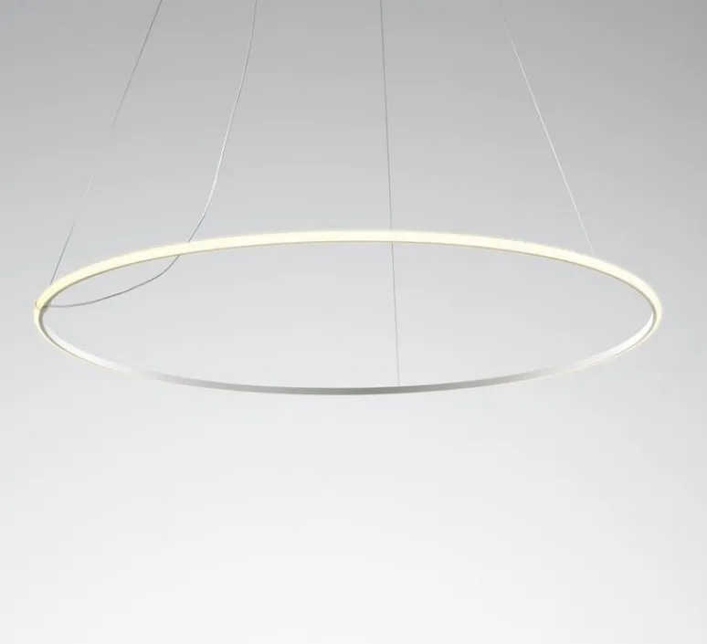 Suspension*Fabbian Suspension, OLympic F45, , dim, LED, 3000K, 7900lm, L138,7cm, H2cm - blanc