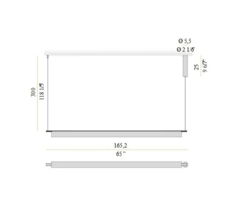 Suspension*Panzeri Suspension, Ombra, , LED, dim, 2700K, 1368 lm, L165,2cm, H7cm- noir