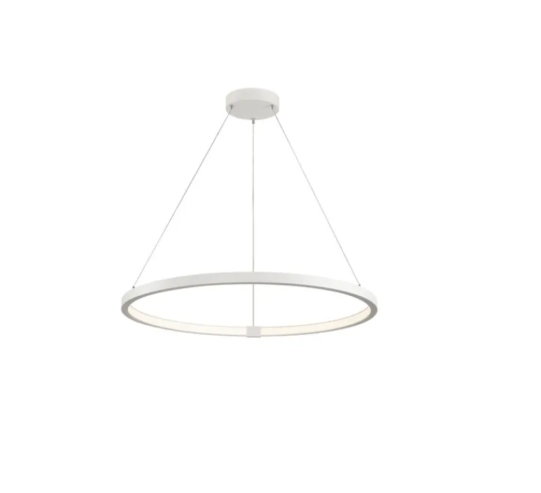 Suspension*SLV Suspension, ONE 80, , LED, dim, 3000/4000K, 1930/2140 lm, Ø80cm, H3cm - blanc