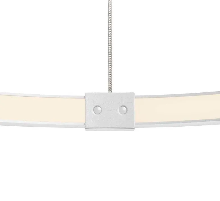Suspension*SLV Suspension, ONE 80, , LED, dim, 3000/4000K, 1930/2140 lm, Ø80cm, H3cm - blanc
