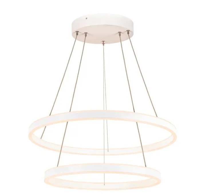 Suspension, One double, blanc mat, LED, dim, 3000-4000K, 2100-2120 lm, Ø80cm, H4,5cm - SLV