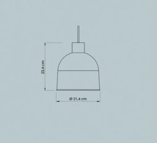 Lampe|Suspension*Easy Light by Carpyen Suspension, Ons, , Ø21,4cm, H23,4cm - mimosa