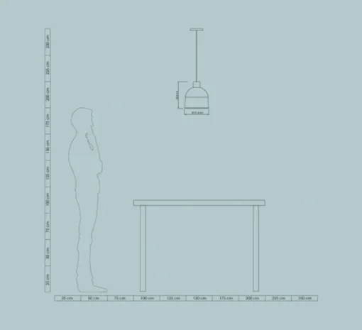 Lampe|Suspension*Easy Light by Carpyen Suspension, Ons, , Ø21,4cm, H23,4cm - mimosa