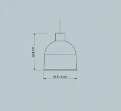 Suspension*Easy Light by Carpyen Suspension, Ons, , Ø21,4cm, H23,4cm - ocean