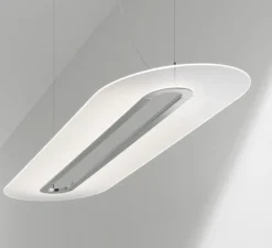 Suspension, Opti-Line, aluminium, LED, dim, 3000K, 5685 lm, Ø129cm, H39cm - Stilnovo