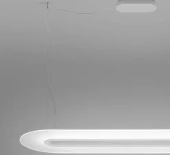 Suspension*Stilnovo Suspension, Opti-Line, , LED, dim, 3000K, 5685 lm, Ø129cm, H3cm - blanc