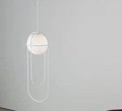 Suspension, Orbit, blanc, LED, 3000K, 420lm, L25cm, H68cm - A-N-D