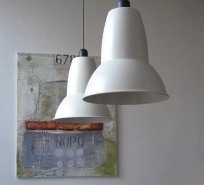 Suspension*Anglepoise Suspension, Original 1227 Giant, blanc alpin, finition brillante, Ø44cm, H54cm - blanc alpinbrillant