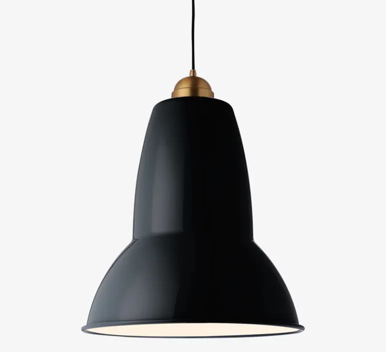 Suspension*Anglepoise Suspension, Original 1227 Giant Brass, RAL 7021, Ø45cm, H47cm - jet black