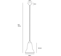 Suspension, Original 1227 midi, gris clair, H25,5cm - ANGLEPOISE