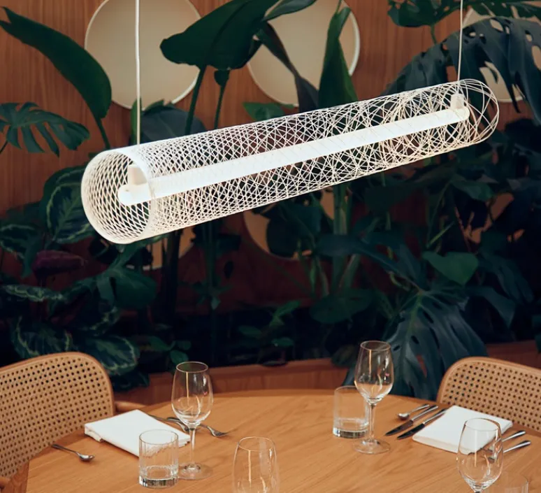 Suspension*Atelier Robotiq Suspension, Out of order, OOO, , 2700K, L105cm, Ø13cm - blanc