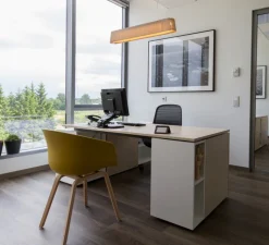 Suspension*Secto Design Suspension, Owalo 7000, bois, noyer, LED, L100cm, H13cm - bois, marron