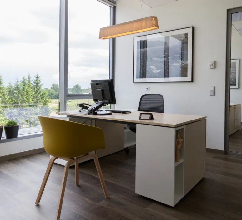 Suspension*Secto Design Suspension, Owalo 7000, bois, noyer, LED, L100cm, H13cm - bois, marron