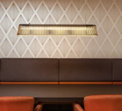 Suspension, Owalo 7000, bouleau naturel, LED, 2800K, 2500lm, L100cm, H13cm - Secto Design