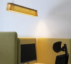 Suspension, Owalo 7000, bouleau naturel, LED, 2800K, 2500lm, L100cm, H13cm - Secto Design