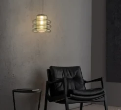 Suspension, Pace 28, 3 modules, vert d'eau, LED, dim, 2700K, Ø28cm, H24cm - A-N-D