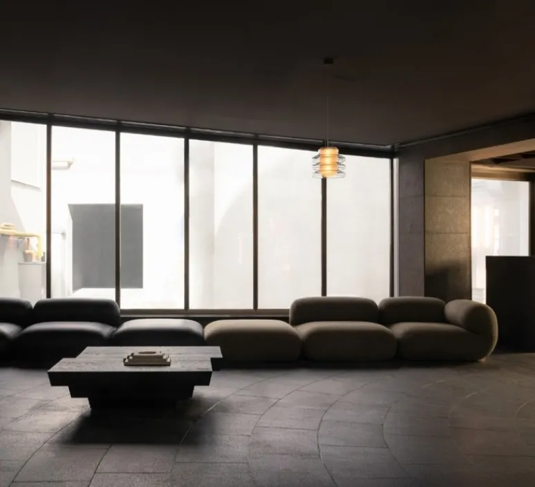 Suspension*A-N-D Suspension, Pace 28, 3 modules, , LED, dim, 2700K, Ø28cm, H24cm - transparent