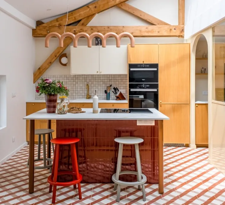 Suspension, Pale l'originelle S, nude ombré, Ø80cm, H80cm - Georges