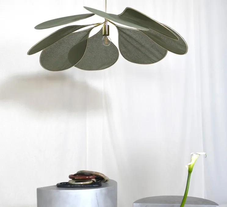 Suspension, Pale l'originelle M, Tilleul, tige 60cm, Ø120cm, H40cm - Georges