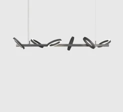 Suspension, Pallana 6, Slate, LED, dim, 3000K, 3800 lm, L151,5cm, H9,5cm - Moooi