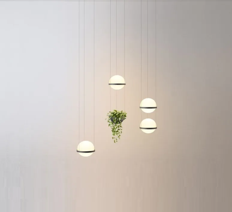 Suspension*Vibia Suspension, Palma 3720, , LED, 2700K, 685lm, Ø22cm, H19cm - graphite