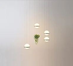 Suspension*Vibia Suspension, Palma 3724, , LED, 2700K, 685lm, Ø22cm, H40cm - graphite