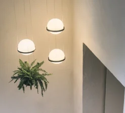 Suspension, Palma 3726, graphite, LED, 2700K, 1371lm, Ø22cm, H40cm - Vibia