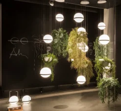 Suspension, Palma 3726, graphite, LED, 2700K, 1371lm, Ø22cm, H40cm - Vibia