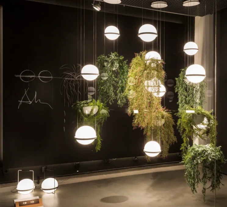 Suspension, Palma 3726, graphite, LED, 2700K, 1371lm, Ø22cm, H40cm - Vibia