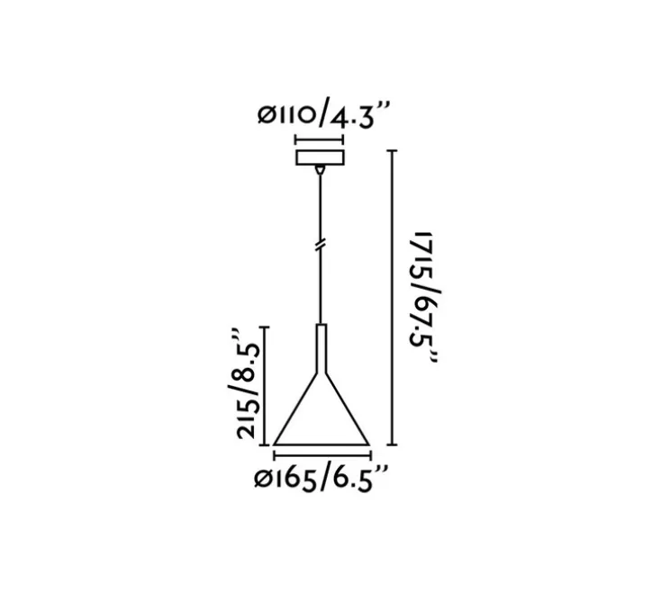 Suspension, Pam P, blanc, LED, 3000K, 900lm, Ø16,5cm, H21,5cm - Faro