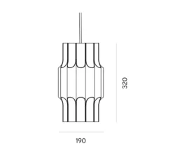 Suspension*Lyfa Suspension, Pan 190, , Ø19cm, H32cm - bronze